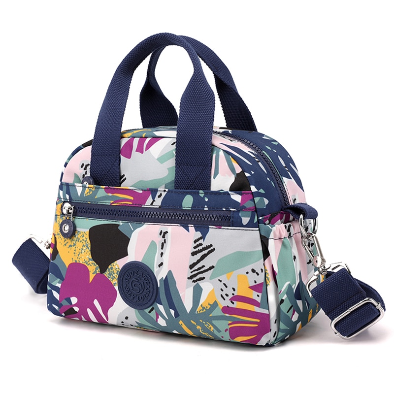 Fashion Floral Pattern Women's Handbag High Quality Durable Fabric Mommy Bag Large Capacity Multi-pocket Female Shoulder Bag