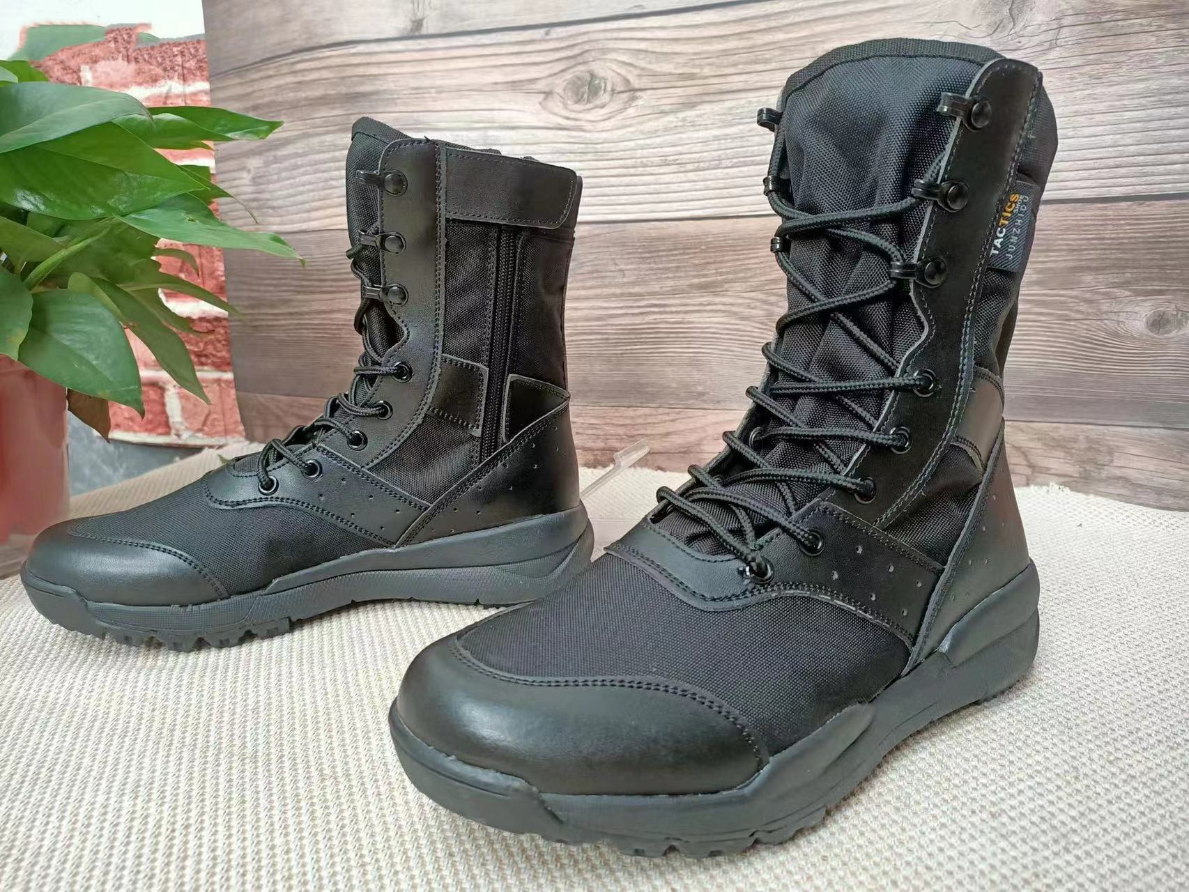 Lightweight Waterproof Tactical Boots Summer Combat Boot Men Women Climbing Training  Outdoor Hiking Breathable Mesh Army Shoes