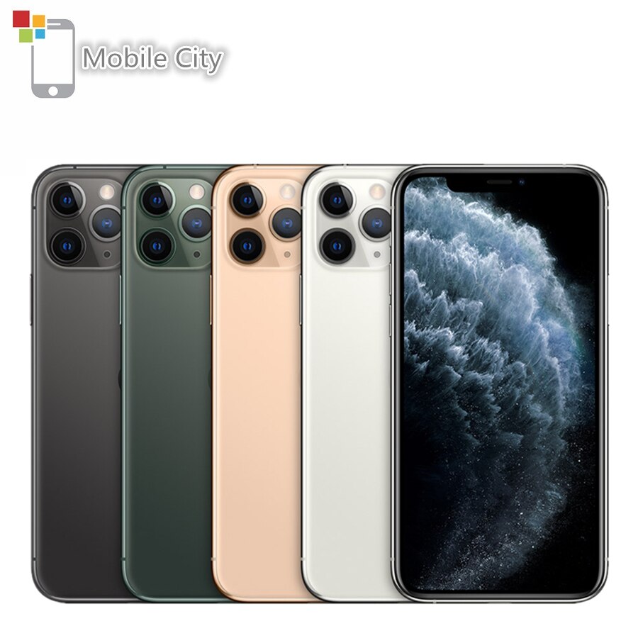 Used Apple iPhone 11 Pro Mobile Phone A13 Bionic 5.8" 4GB RAM 64GB/256GB ROM Hexa Core 3 Cameras Original iOS 4G LTE Cellphone