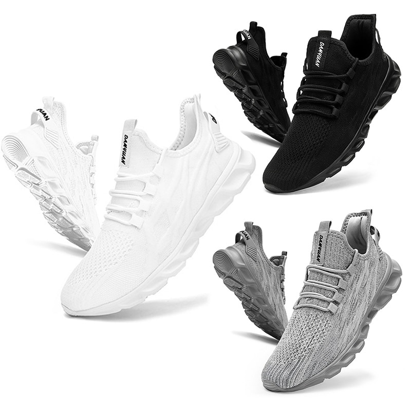 Men's Vulcanized Walking Running Shoes Unisex Casual Lightweight Tennis Shoes Athletic Sports Shoes Breathable Fashion Sneakers