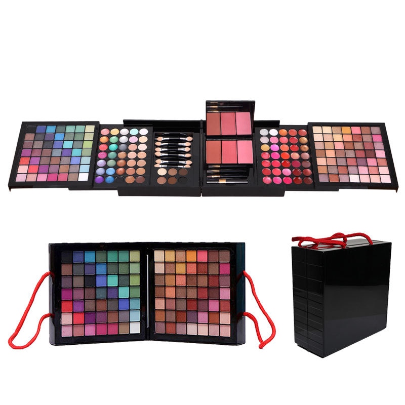 177 Color Makeup Palette Matte Shimmer Eyeshadow Palette Brush Lipstick Makeup Set Bronze Blush Cosmetic Gift Contour Palette