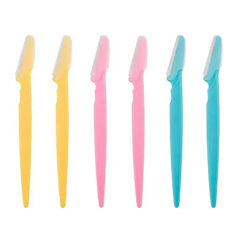 6Pcs Eyebrow Razors Multipurpose Exfoliating Dermaplaning Tool Face Razor And Eyebrow Shaper For Women Man With Precision Cover