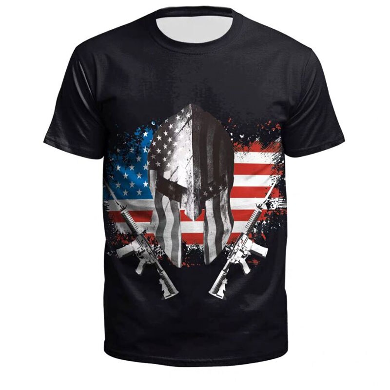 Personality Skeleton 3d Printed Summer Men's Hip Hop T-shirt O Neck Short Sleeve Oversized Size High-quality Comfortable Shirt